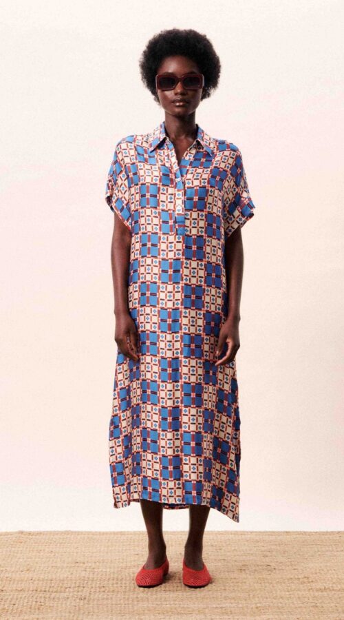 Frnch Canopus Dress Azulejos