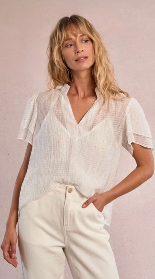 Molly Bracken Rhinestone Blouse