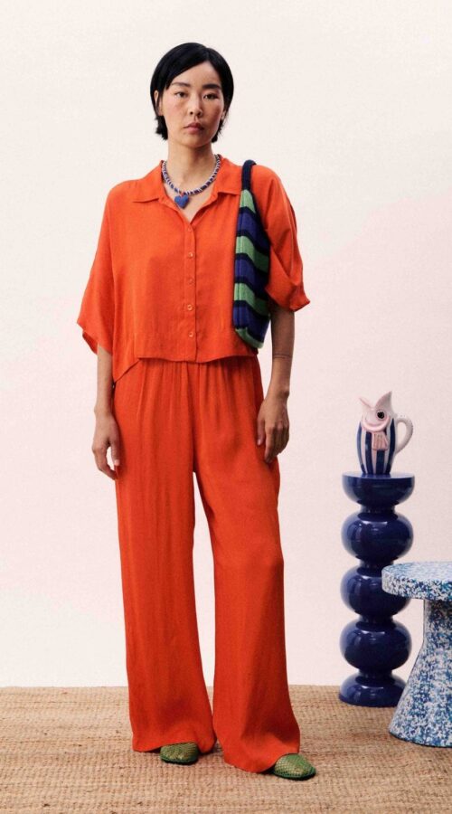 Frnch Ecume Red Trouser