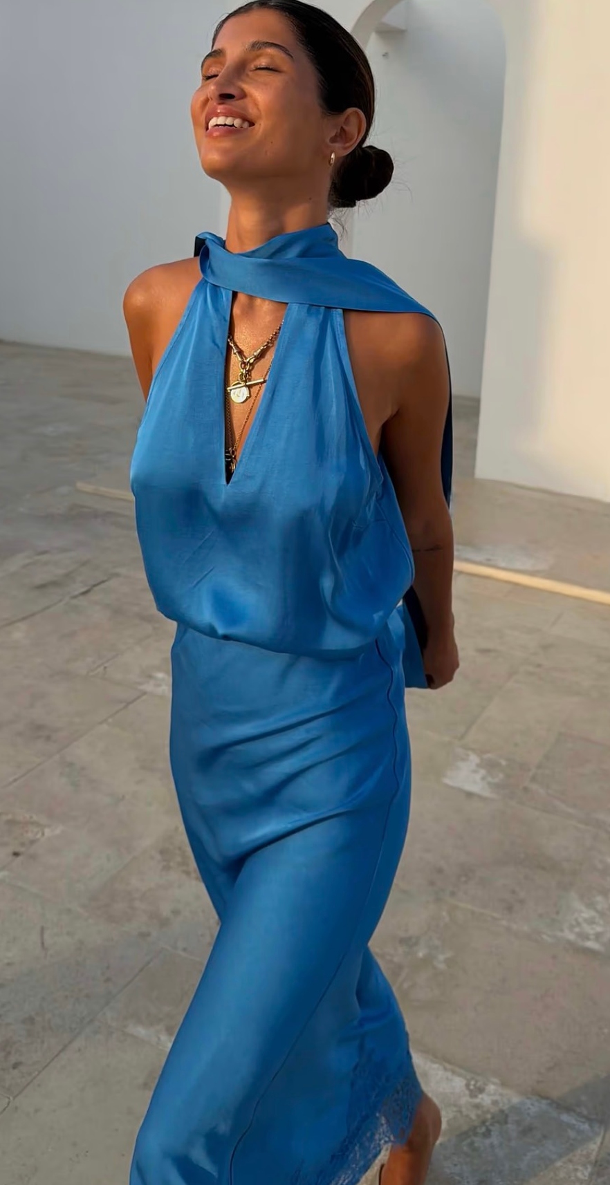 Never Fully Dressed Cobalt Lily Top