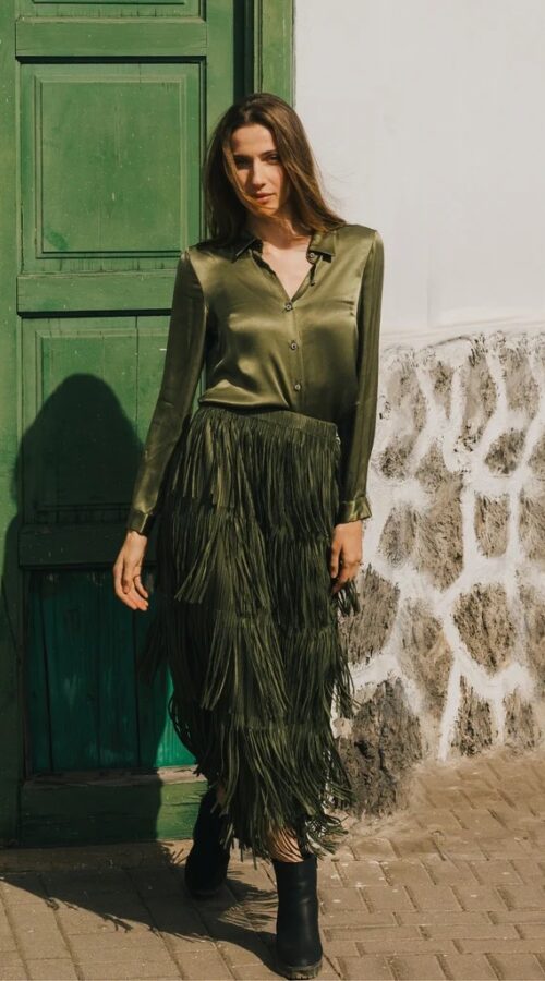 Traffic People Gracie Skirt - Green