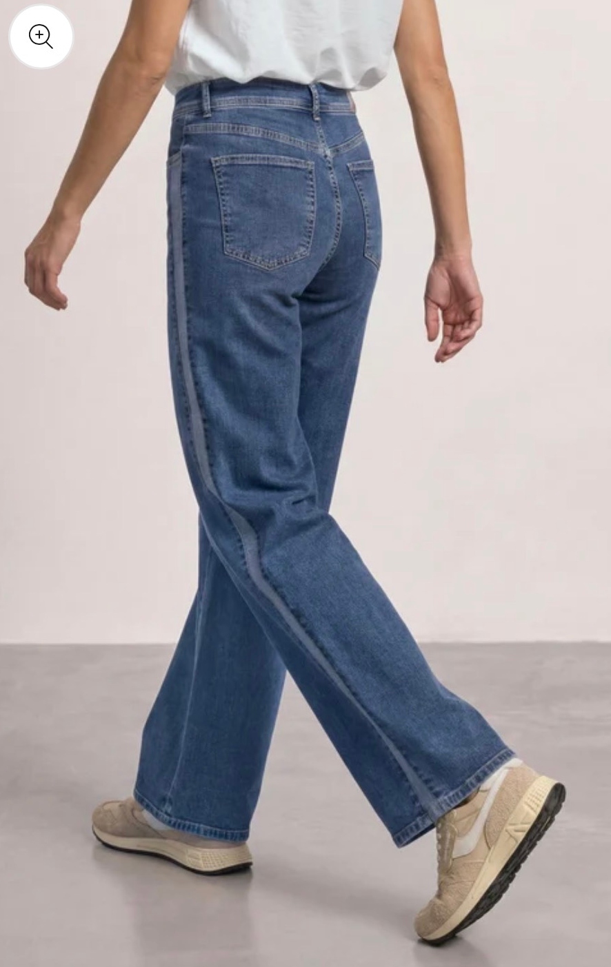 Street One Wide Leg Jean with Gallon Stripe - 32'leg - Image 2