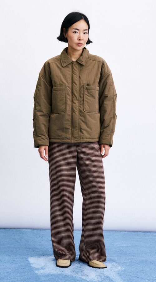 Frnch Dorney Khaki Puffer Jacket