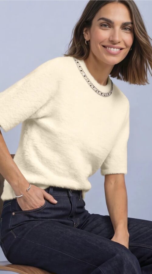 Street Soft Knit with Gemstones