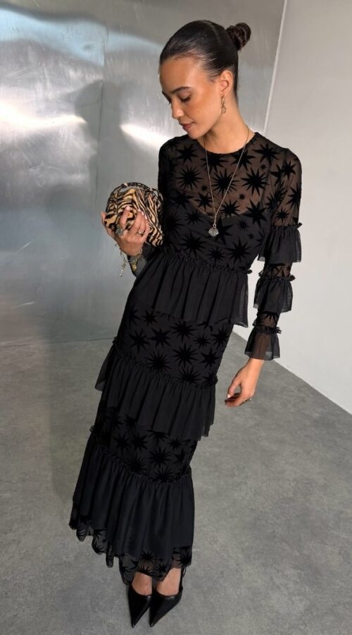 Never Fully Dressed Black Star Devoree Dress